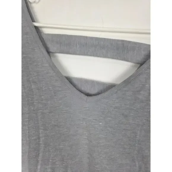 Catherines Flowy Top 4x (30/32) Womens Plus Size Gray V Front V Back Pullover - Picture 2 of 6